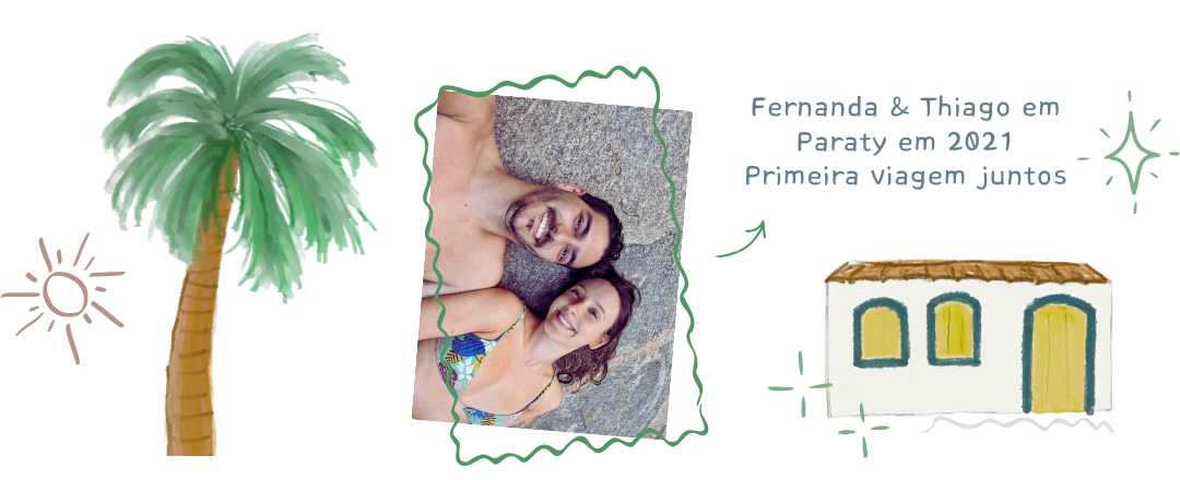 Fernanda e Thiago em Paraty